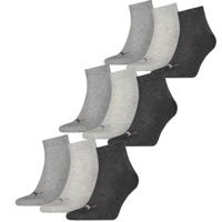 Puma Quarter Sokken Plain 9-pack Antraciet Melange-39/42 - thumbnail