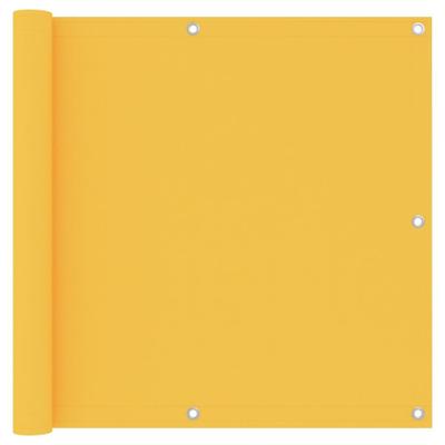 VidaXL Balkonscherm 90x600 cm oxford stof geel