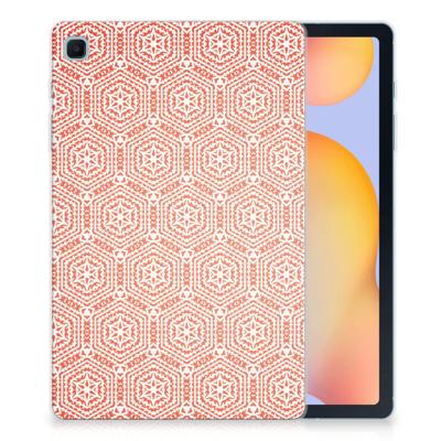 Samsung Galaxy Tab S6 Lite | S6 Lite (2022) Hippe Hoes Pattern Orange Samsung Galaxy Tab S6 Lite | S6 Lite (2022) Hippe Hoes Pattern Orange