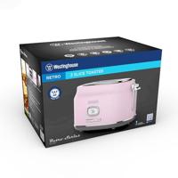 Retro Serie - 2 Slice Toaster -815W - Pink - thumbnail