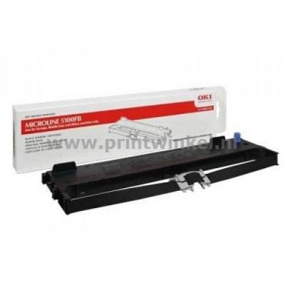 OKI Kleurtape 43821103 Origineel ML5100FB Geschikt voor apparatuur (merk): OKI Zwart 1 stuk(s)