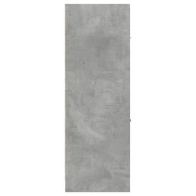 Apothekerskast 40x41x118 cm bewerkt hout betongrijs - thumbnail