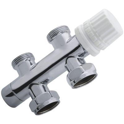 Riko Thermostatisch Onderblok Recht 3/4 Inch - Chroom