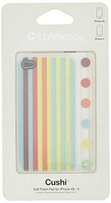 id America Cushi Stripe Soft Foam Pad voor iPhone 4/4S - 1 verpakking, Beach Red