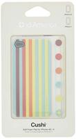 id America Cushi Stripe Soft Foam Pad voor iPhone 4/4S - 1 verpakking, Beach Red - thumbnail