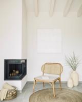 Kave Home Fauteuil 'Doriane' Eikenhout en Rotan, kleur Naturel - thumbnail