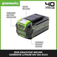 Greenworks G40B5 40V 5Ah accu - 2927207 - thumbnail