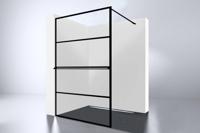 Best-Design "Noire" Losse Handdoekbeugel Tbv.Inloopdouche 1200 mm - thumbnail