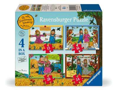 Ravensburger legpuzzel trouwerij op de boerderij - 4 puzzels