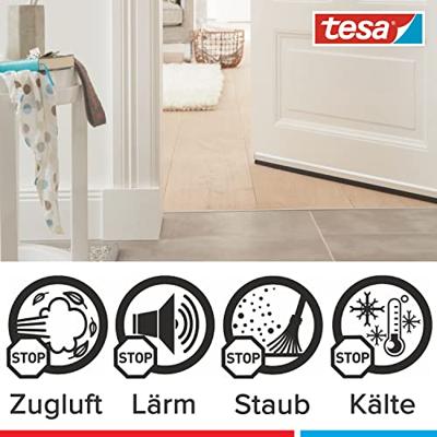 Tesa Deurborstel effen vloer - 100 x 3.7 cm - transparant Tesa Deurborstel effen vloer - 100 x 3.7 cm - transparant