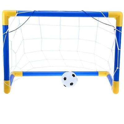 Mini Voetbaldoel set met Bal en Pomp - Goal - 81x 43 x 52 cm