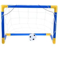 Mini Voetbaldoel set met Bal en Pomp - Goal - 81x 43 x 52 cm - thumbnail