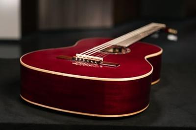 Ortega R121 klassieke gitaar wijnrood met gigbag Ortega R121 klassieke gitaar wijnrood met gigbag