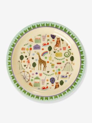 Melamine kinderbord FUN FAIR MINT 22 cm rice mintgroen