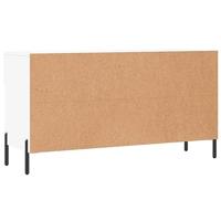 VidaXL Schoenenbank 102x35x55 cm bewerkt hout wit - thumbnail