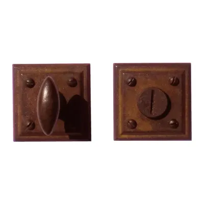 Hdd Pro WC Garnituur Carre Roest Vierkant