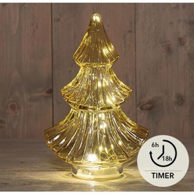 Tafellamp Kerstboom 10 LED 24cm Amber Tafellamp Kerstboom 10 LED 24cm Amber