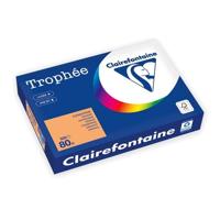 Clairefontaine Trophée gekleurd papier, A4, 80 g, 500 vel, oranje - thumbnail