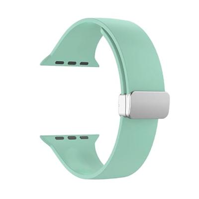 Siliconen bandje - Folding Buckle - Lichtgroen - Geschikt voor Apple Watch 38mm / 40mm / 41mm / 42mm Siliconen bandje - Folding Buckle - Lichtgroen - Geschikt voor Apple Watch 38mm / 40mm / 41mm / 42mm