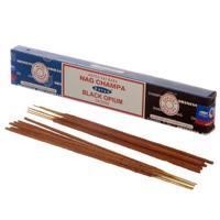 01307 Satya Nag Champa & Zwarte Opium Wierook Stokjes - thumbnail