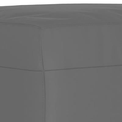Voetenbank 70x55x41 cm microvezelstof donkergrijs - thumbnail