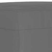 Voetenbank 70x55x41 cm microvezelstof donkergrijs - thumbnail