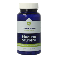 Vitakruid Mucuna pruriens 400 mg minimaal 25% L-Dopa Capsules - thumbnail
