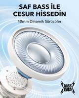 soundcore H30i draadloze on-ear hoofdtelefoon, inklapbaar ontwerp, pure bastonen, 70 u speeltijd, Bluetooth 5.3, lichtgewicht en comfortabel, appconnectiviteit(wit) - thumbnail