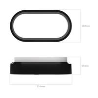 Set van 2 C-Series - LED Plafondlamp zwart ovaal - Wandlamp - Scheepslamp - IP54 - 18 Watt - 1830lm - 6500K Daglicht wit - voor binnen en buiten - thumbnail