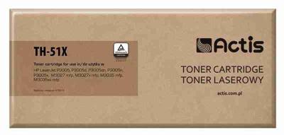 Actis Tonercartridge TH-51X (vervanging HP 51X Q7551X; Standaard; 13000 pagina's; zwart)