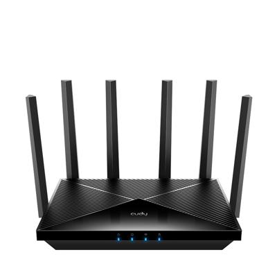 Cudy Tri-Band WiFi 7 BE11000 Router, 6-Stream 10 Gbps, 4 × 2.5G-poorten, tot 11000Mbps, VPN-server en client, Cudy APP en Mesh, 6 × High-gain Antennes, WR11000