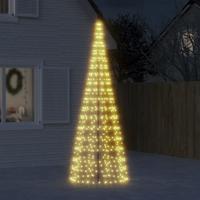 LED-kerstboom aan vlaggenmast 550 LED's warm wit 300 cm - thumbnail