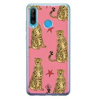 Huawei P30 Lite siliconen hoesje - The pink leopard - thumbnail
