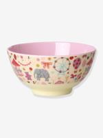 Melamine kinderkom FUN FAIR PINK 700 ml rice rozen - thumbnail