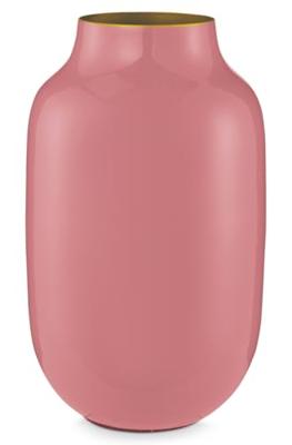 Pip Studio Vaas Metaal Ovaal Oud Roze 30cm