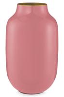 Pip Studio Vaas Metaal Ovaal Oud Roze 30cm - thumbnail