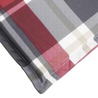 Ligbedkussen ruitpatroon 186x58x4 cm rood - thumbnail