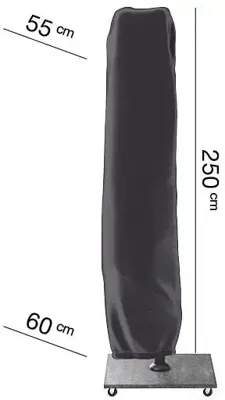 AeroCover zweefparasolhoes h250x55/60 - antraciet