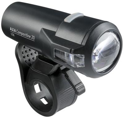 AXA Voorlicht compactline 20 lux led oplaadbaar zwart