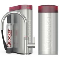 Quooker Flex Round Keukenkraan Set - Kokend Warm- en Koud Water - Uittrekbare Slang - RVS - Inclusief COMBI+ Reservoir & CUBE - Direct Gekoeld Bruisend Water - thumbnail