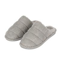 Apollo Pantoffels Dames Corduroy Grijs-39/40 - thumbnail