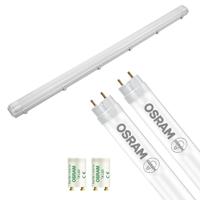 Led Tl Armatuur Met T8 Buis - Osram Substitube Value Em 840 - Pragmi Housing Pro - 150cm Dubbel - 38.2w - Natuurlijk Wit - thumbnail