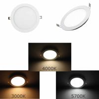 LED paneel rond 10W 200mm inbouw 620, 670, 720 Lm kleur instelbaar 3000K, 4000K en 5700K dimbaar - thumbnail