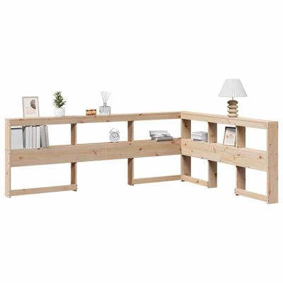 Boekenkast Hoofdeinde L-vormig 140 cm massief grenenhout