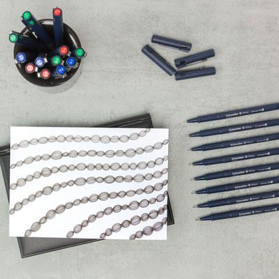 Schneider fineliner Pictus, etui van 5 stuks, assorti