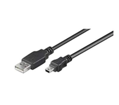 MicroConnect 3 m USB A - Mini B M/M 3 m USB A Mini USB B mannelijk zwarte kabel USB - kabel USB (3 m, USB A, mini-USB B, 2.0, mannelijk/mannelijk, zwart)