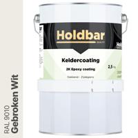 Holdbar Keldercoating Gebroken Wit (RAL 9010) 2,5 kg - thumbnail