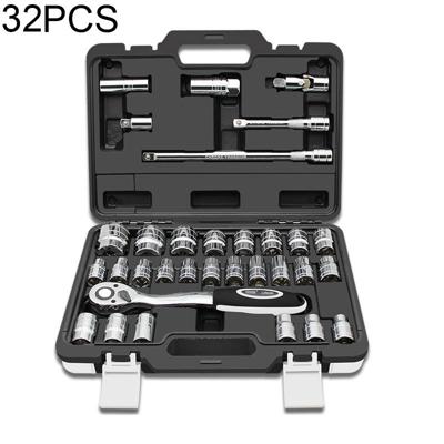 32 stuks ratel sleutel Set auto reparatie combinatie Hardware Toolbox