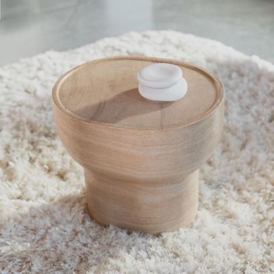 Zuiver Ovale Bijzettafel 'Noble' Travertinlook, 50 x 42cm