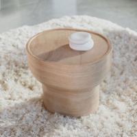 Zuiver Ovale Bijzettafel 'Noble' Travertinlook, 50 x 42cm - thumbnail